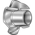 Titan Fasteners T-Nut, M8, Steel, Zinc Plated TNUT008000